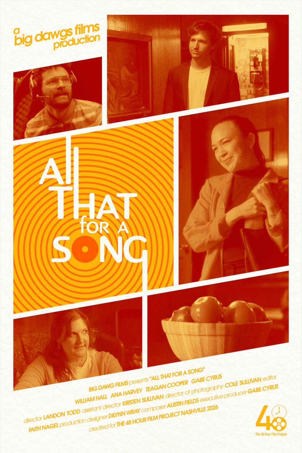 Filmposter for All That for a Song